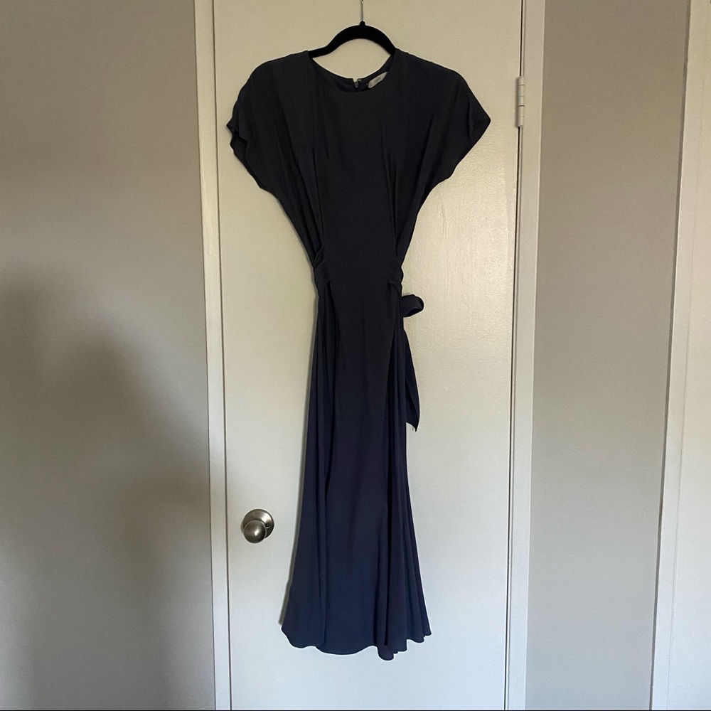 JOIE Slate Blue/Grey MIDI Dress- Size 4/ Small